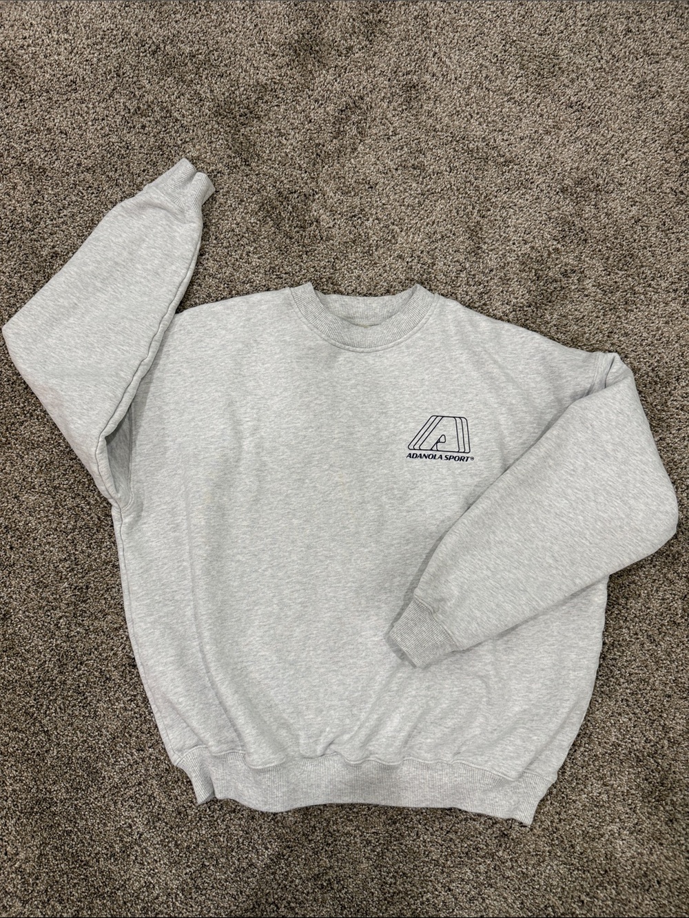 Adanola Gray Crewneck Sweatshirt